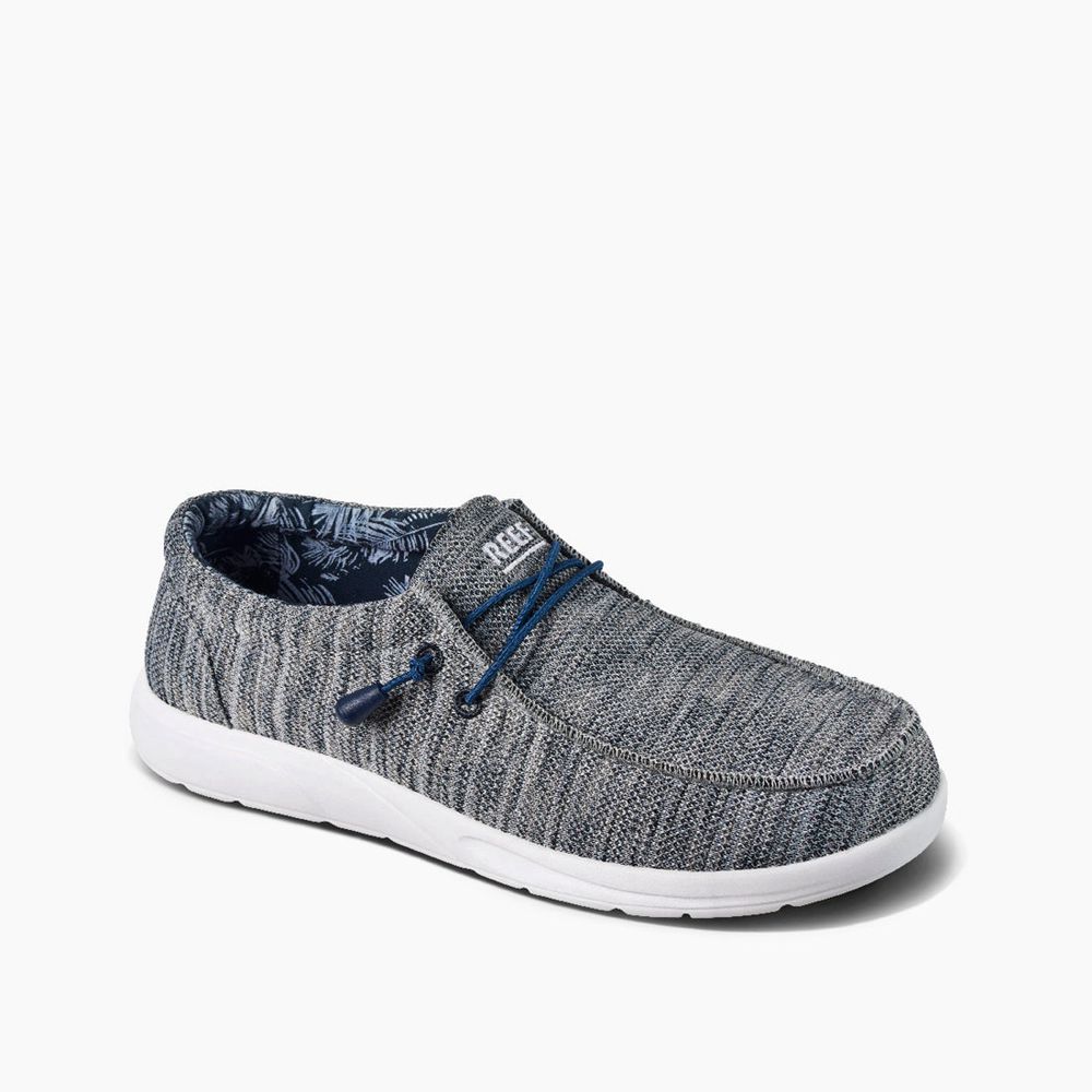 Reef Men's Cushion Coast Mesh - Casual Shoes Grey/Blue | 76920-FBZU